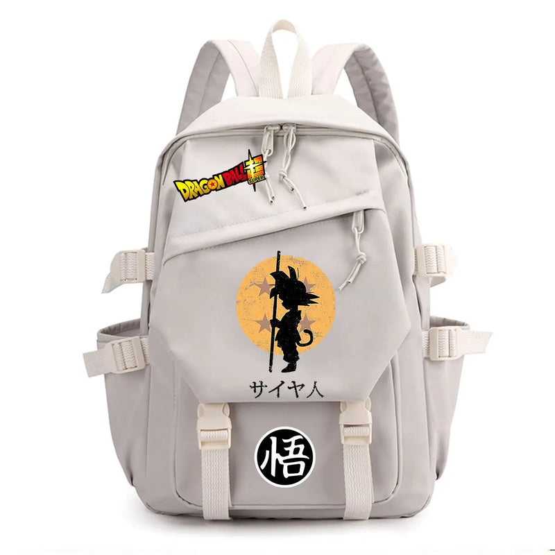 Mochila Escolar de Dragon Ball – Gran Capacidad con Diseño de Goku