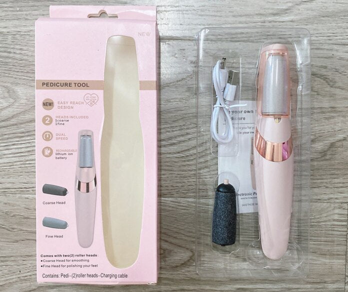 PedicurePro – Lima Eléctrica Portátil para Pies, Removedor de Callos y Piel Muerta