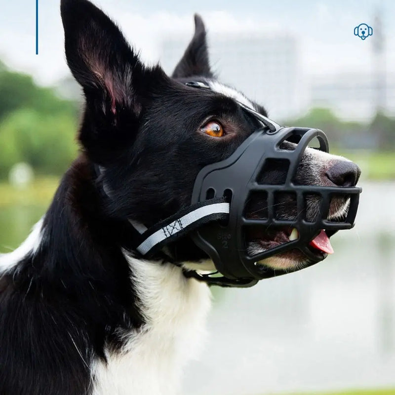 SafeMuzzle Pro | Bozal Ajustable con Tira Reflectante
